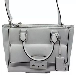 Michael Kors Audrey Bag White Satchel Leather